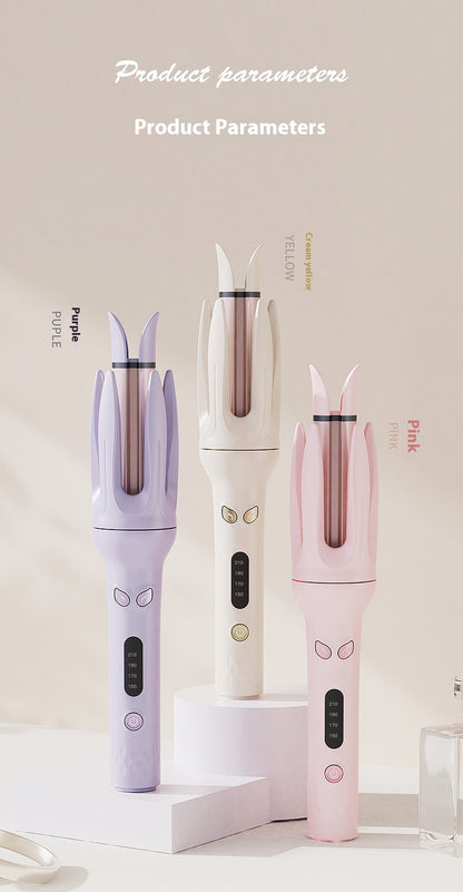 Automatic Curling Iron, Large Wave Negative Ion Long-lasting Styling Curling Artifact, Perm Stick, Rotating Curler