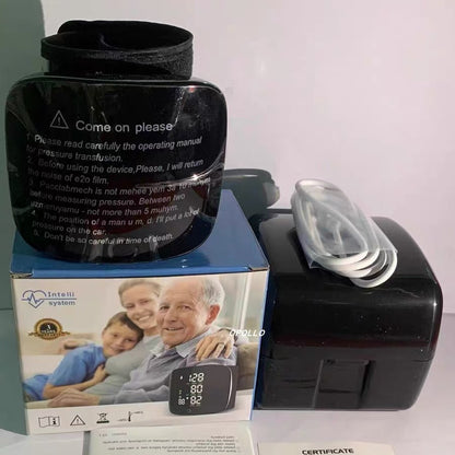 Smart Wrist Blood Pressure Monitor – Rechargeable Digital BP Meter