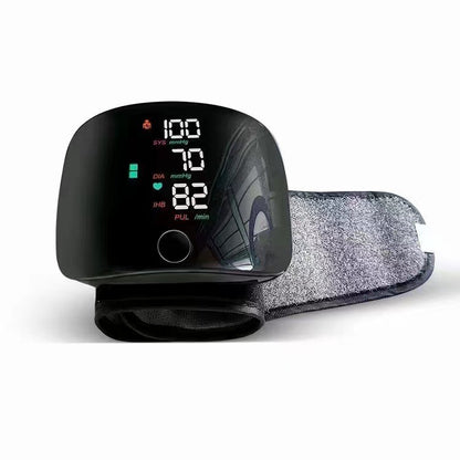 Smart Wrist Blood Pressure Monitor – Rechargeable Digital BP Meter