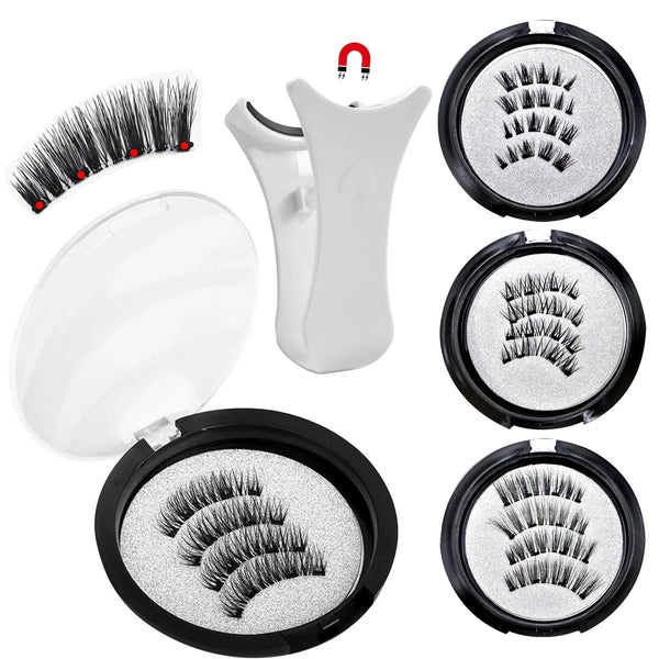 1 Pair Per Box Magnetic Lashes with Applicator Makeup Soft Reusable No Glue Needed Natural Magnetic Eyelashes Vendor