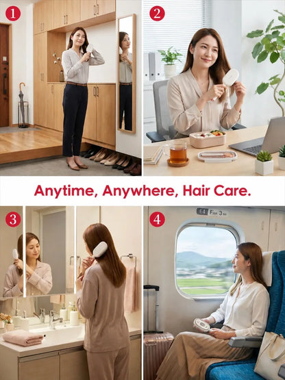 Electric Spray Massage Comb Vibrating Scalp Massager Misting Hair Care Comb, Detangling And Volumizing Comb 3 in 1 Rechargeable