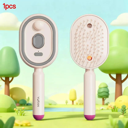 Electric Spray Massage Comb Vibrating Scalp Massager Misting Hair Care Comb, Detangling And Volumizing Comb 3 in 1 Rechargeable