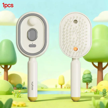 Electric Spray Massage Comb Vibrating Scalp Massager Misting Hair Care Comb, Detangling And Volumizing Comb 3 in 1 Rechargeable